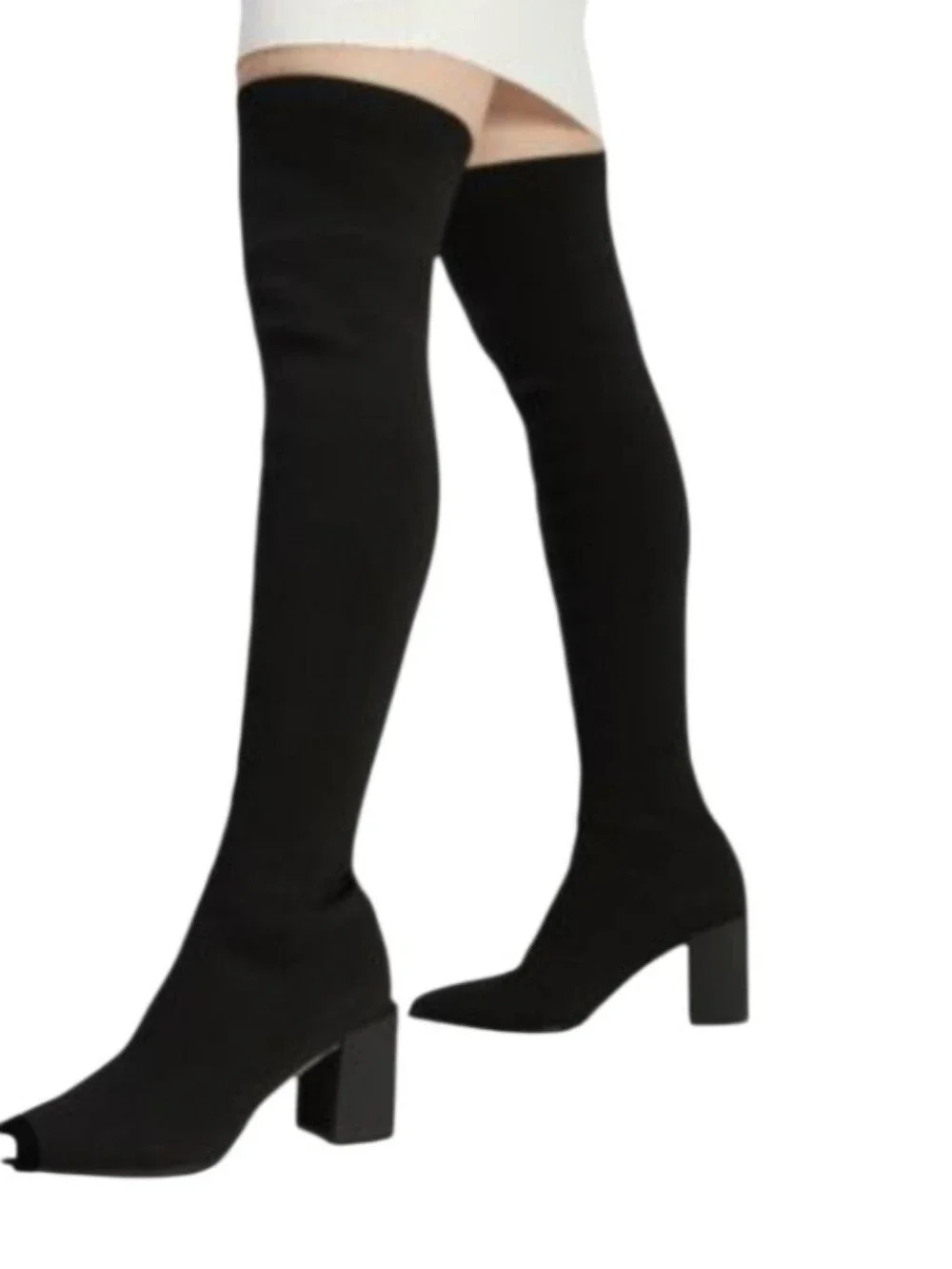 Aldo Joann Over The Knee Block Heel Stretch Boots Size 8 In EUC